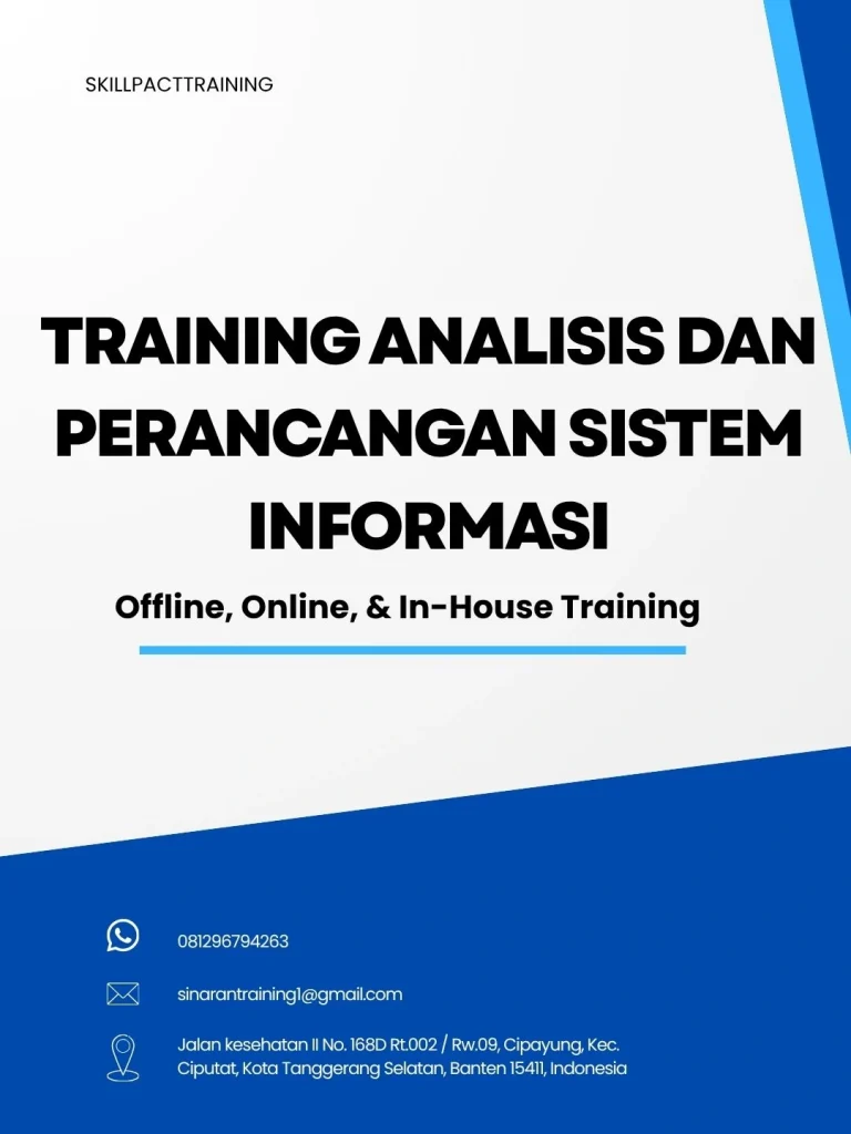 pelatihan ANALISIS DAN PERANCANGAN SISTEM INFORMASI di jakarta